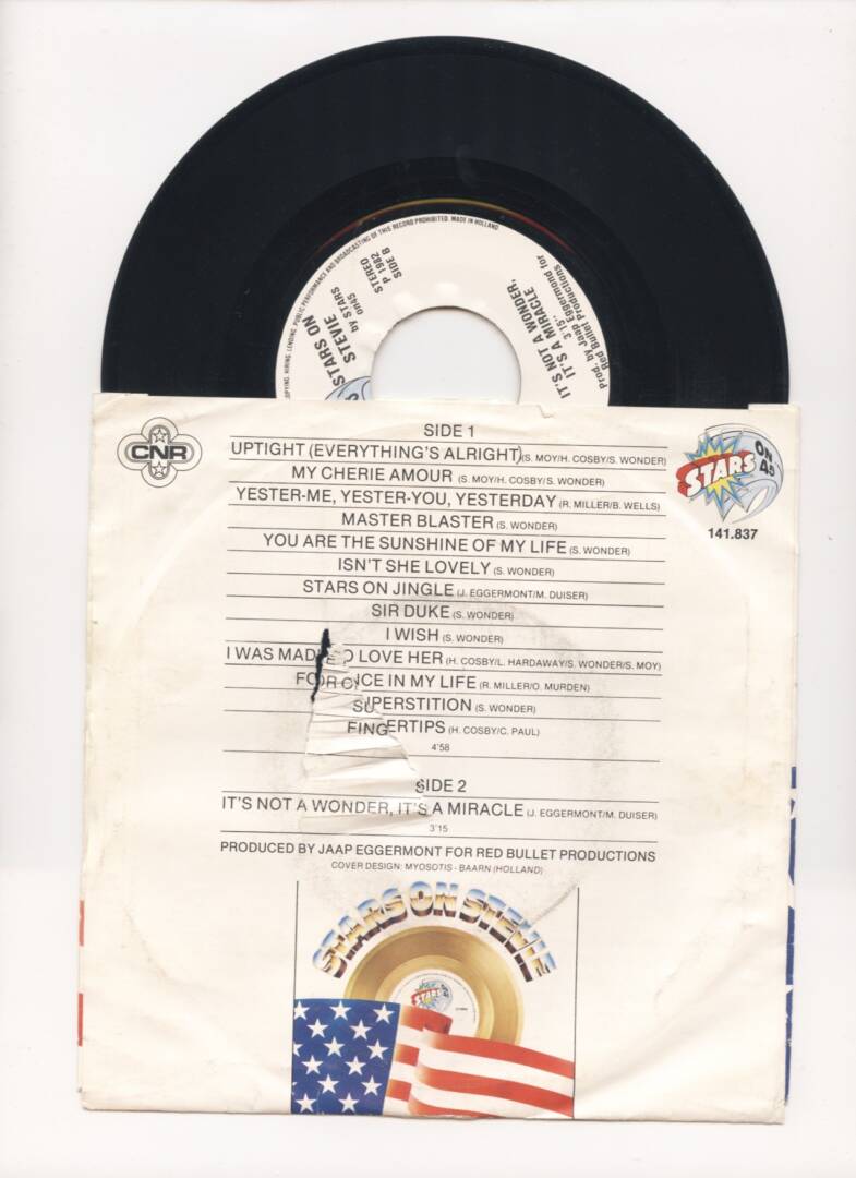 Stars On 45 – Stars On Stevie / It's Not A Wonder, It's A Miracle (1-7"-Vinyl-Single)
