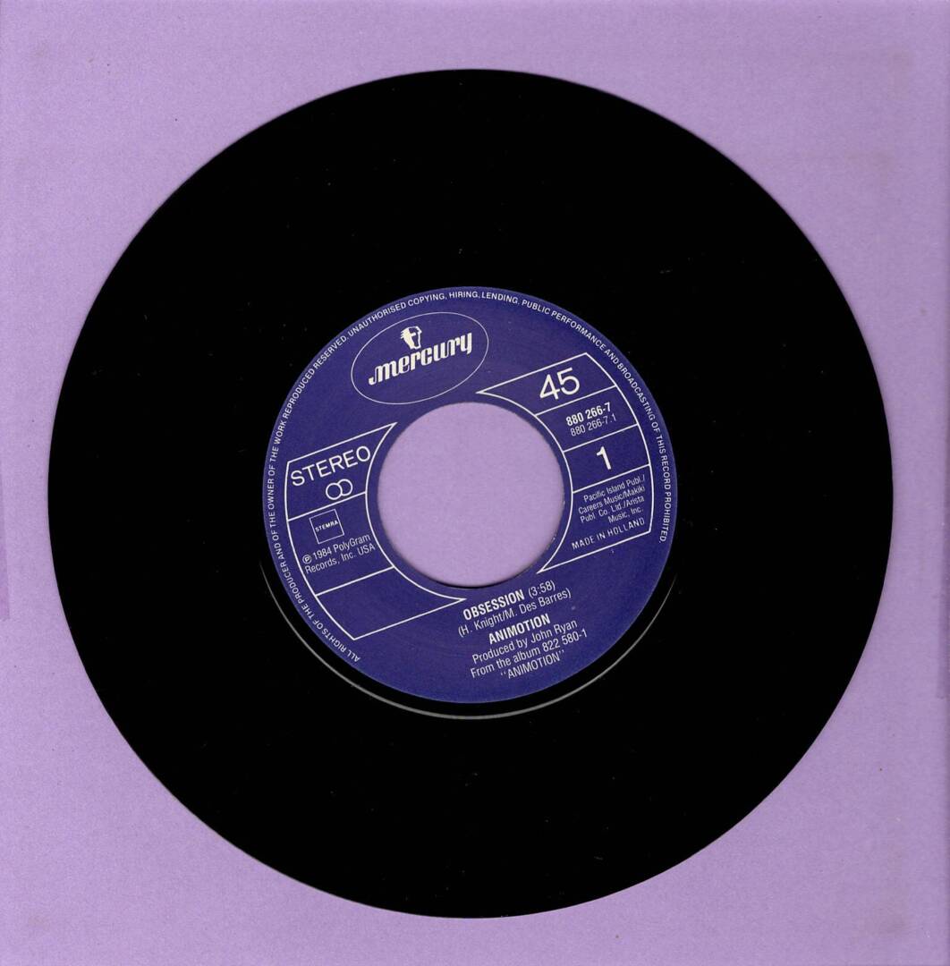Animotion – Obsession / Turn Around (1-7"-Vinyl-Single)