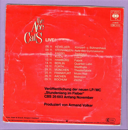 Ace Cats, The – Gina / Nur Einmal (1-7"-Vinyl-Single)