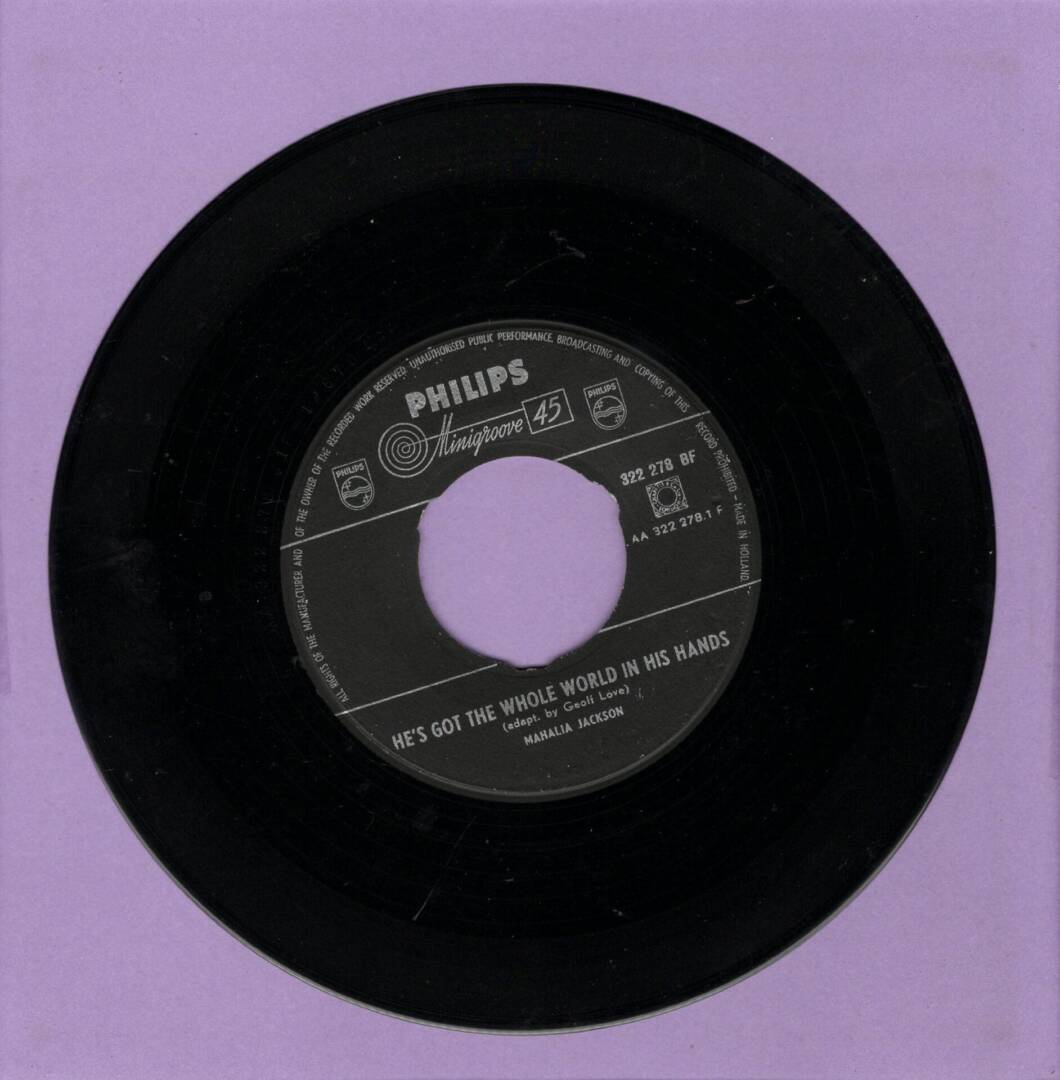Mahalia Jackson – He's Got The Whole World In His Hands / Didn't It Rain (7"-Vinyl-Single)